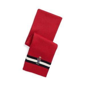 Dětská šála Polo Ralph Lauren červená barva, s aplikací