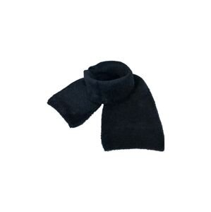 Dětský šátek z vlněné směsi Jamiks DORIO černá barva, hladký