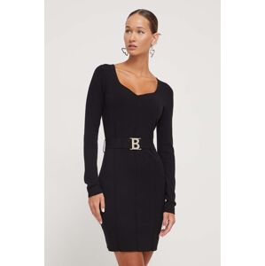 Šaty Blugirl Blumarine černá barva, mini