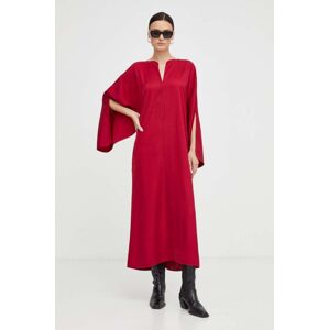Šaty By Malene Birger červená barva, midi, oversize