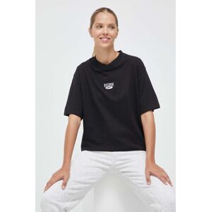 Bavlněné tričko Reebok Classic ARCHIVE ESSENTIALS černá barva, 100036332