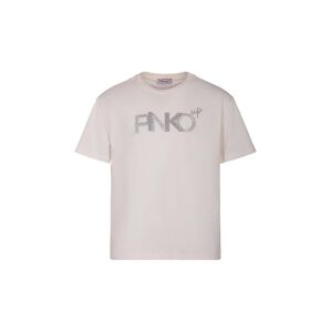 Dětské bavlněné tričko Pinko Up béžová barva