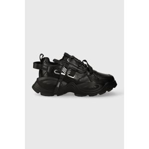 Kožené sneakers boty GOE černá barva, MM2N4014.BLACK