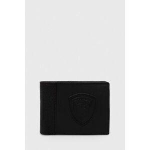 Kožená peněženka Blauer černá barva