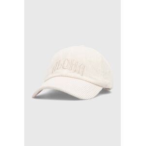Bavlněná baseballová čepice Billabong bílá barva, s aplikací