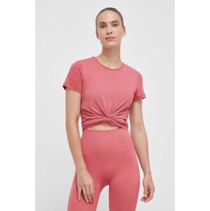 Tréninkové tričko Casall růžová barva