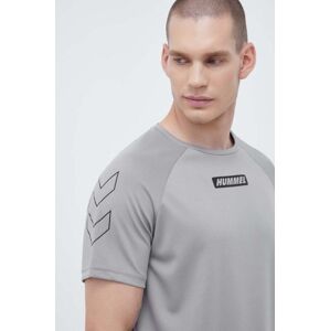 Tréninkové tričko Hummel Topaz šedá barva, s potiskem