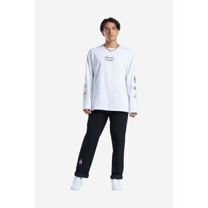 Bavlněné tričko s dlouhým rukávem Reebok Classic Skateboard Longsleeve Tee HT8175 bílá barva, s potiskem, HT8175-white