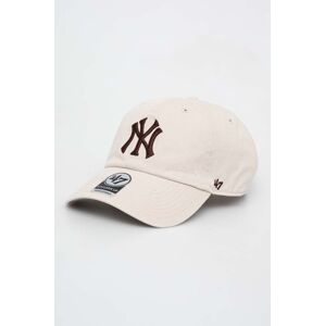 Kšiltovka 47brand MLB New York Yankees béžová barva, s aplikací