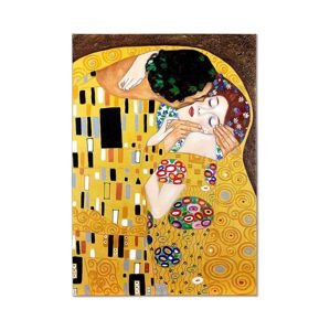 Reprodukce malovaná olejem Gustav Klimt, Polibek 50 x 70 cm