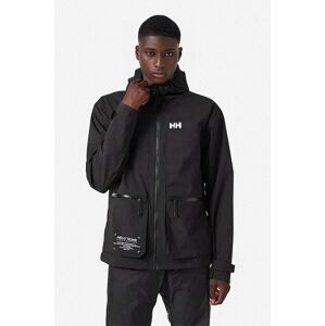 Nepromokavá bunda Helly Hansen Move Hooded Rain Jacket pánská, černá barva, přechodná, 53757-823