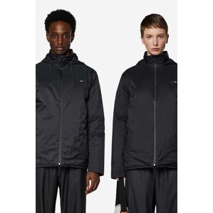 Bunda Rains Padded Nylon Jacket černá barva, přechodná, oversize, 15470.BLACK-BLACK