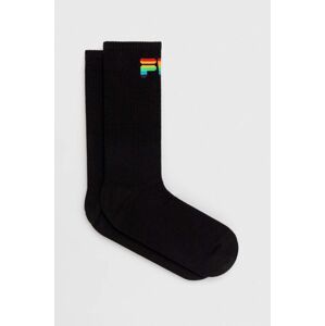 Ponožky Fila 2-pack pánské, černá barva