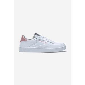 Kožené sneakers boty Reebok Classic Club C Clean bílá barva, GZ2237-white