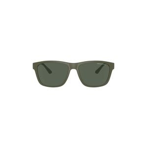 Sluneční brýle Armani Exchange pánské, zelená barva