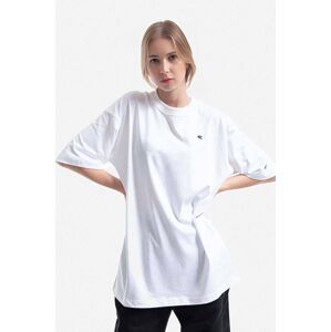 Bavlněné tričko Champion bílá barva, 114131-WW001