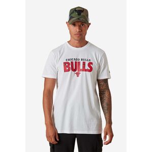 Bavlněné tričko New Era NBA Infill Tee Bulls bílá barva, s potiskem, 13083890-white
