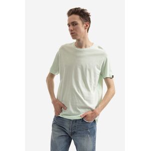 Bavlněné tričko Alpha Industries Basic zelená barva, s potiskem, 188505.43-green