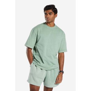 Bavlněné tričko Reebok Classic Natural Dye zelená barva, HR5103-green