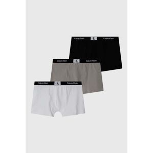 Dětské boxerky Calvin Klein Underwear 3-pack šedá barva