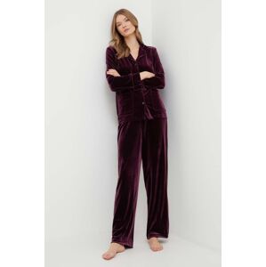 Pyžamo Lauren Ralph Lauren fialová barva