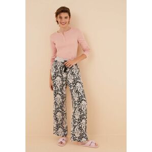 Pyžamové kalhoty women'secret Mix & Match dámské, černá barva, 3706036