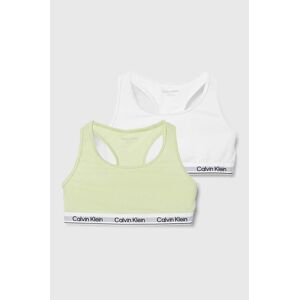 Dětská sportovní podprsenka Calvin Klein Underwear 2-pack zelená barva