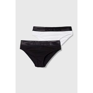Dětské kalhotky Calvin Klein Underwear 2-pack černá barva