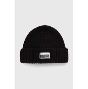 Vlněný klobouk Drykorn černá barva