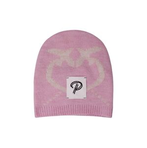 Dětská čepice ze směsi vlny Pinko Up růžová barva, z tenké pleteniny