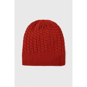 Čepice Montane Windjammer červená barva, z husté pleteniny, vlněná