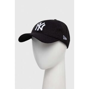 Čepice s vlněnou směsí New Era černá barva, s aplikací, NEW YORK YANKEES