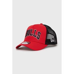 Kšiltovka New Era Chicago Bulls červená barva, s aplikací, 60364215