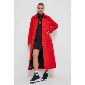 Nepromokavý kabát Didriksons Matilde dámský, červená barva, přechodný