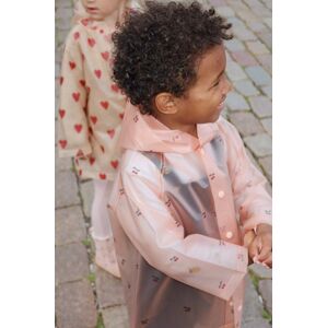 Dětský nepromokavý kabát Konges Sløjd růžová barva