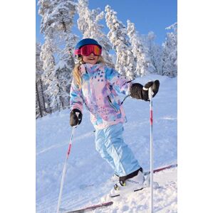 Dětská lyžařská bunda Reima Posio růžová barva