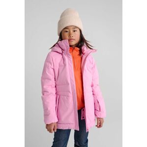 Dětská péřová bunda Reima Viikki růžová barva