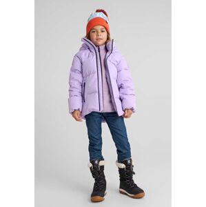 Dětská péřová bunda Reima Paimio fialová barva