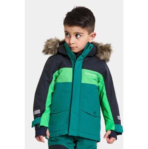 Dětská zimní bunda Didriksons BJÄRVEN KIDS PARKA zelená barva