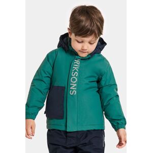 Dětská zimní bunda Didriksons RIO KIDS JKT zelená barva