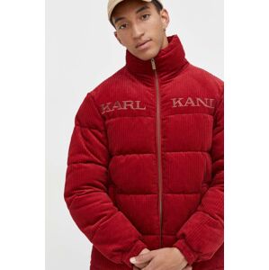 Manšestrová bunda Karl Kani červená barva, zimní
