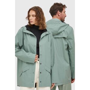 Nepromokavá bunda Rains 12010 Jackets zelená barva, přechodná