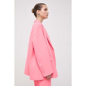 Sako MAX&Co. x Anna Dello Russo růžová barva, oversize