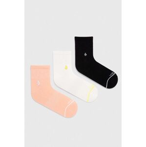 Ponožky Volcom 3-pack dámské