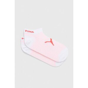 Ponožky Puma 2-pack dámské, růžová barva