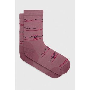 Ponožky Icebreaker Merino Lifestyle Ultralight dámské, růžová barva