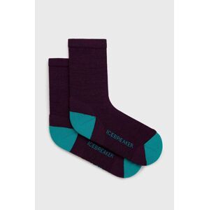 Ponožky Icebreaker Lifestyle Light dámské, fialová barva