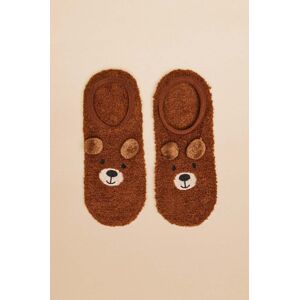 Ponožky women'secret dámské, hnědá barva, 3616892
