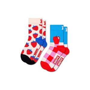 Dětské ponožky Happy Socks Fruit 2-pack červená barva