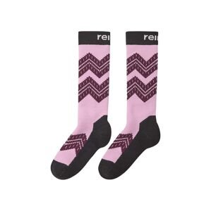Dětské lyžařské ponožky Reima Suksee růžová barva